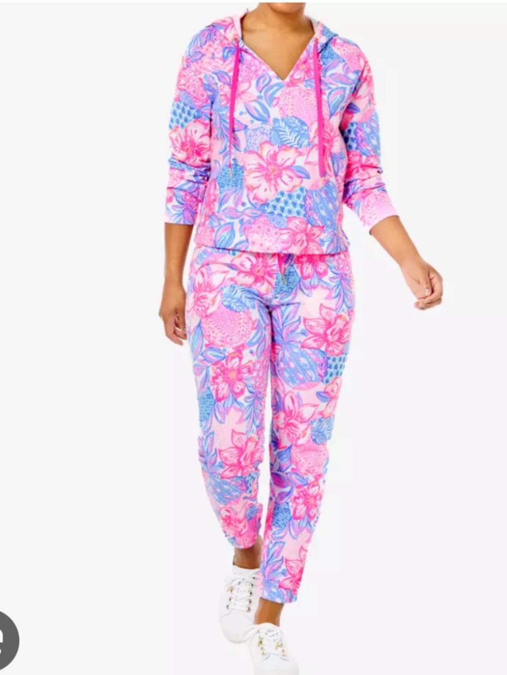 Lilly Pulitzer Pink Isle Snappy Turtle Sweatsuit